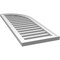 Ekena Millwork Quarter Round Top Right Surface Mount PVC Gable Vent w/ 2"W x 1-1/2"P Brickmould Frame, 16"W x 42"H GVPQR16X4202SF - alternate 2